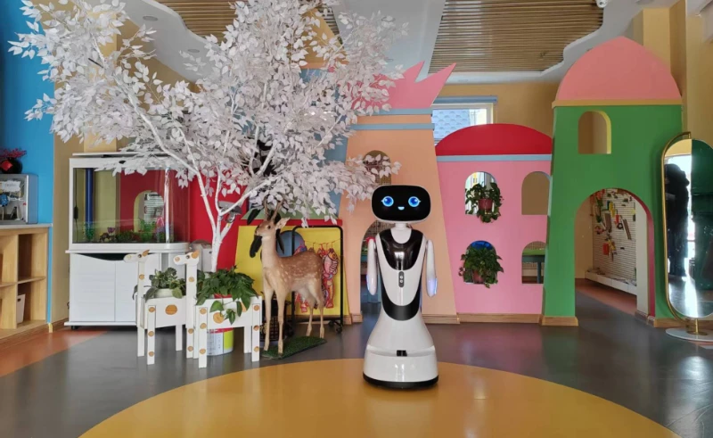 Un nouvel ami pour les jeunes apprenants&nbsp;: l'&eacute;cole maternelle du comt&eacute; de Sunan accueille Timo Robot