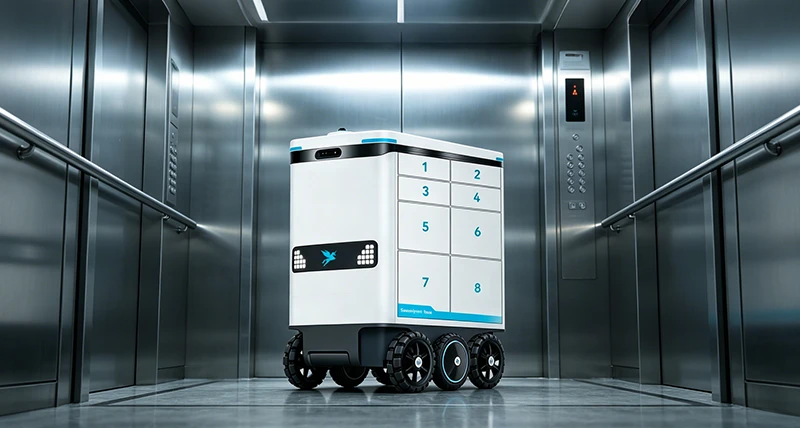 Acc&egrave;s autonome aux ascenseurs